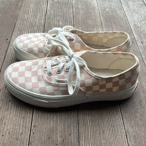 Women’s Vans Authentic 'Eco Theory - Checkerboard Peachy Keen'